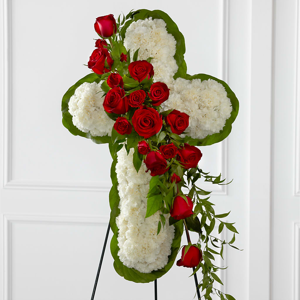 Floral Cross Easel – Broadway Gifts And Flowers, Farmington NM
