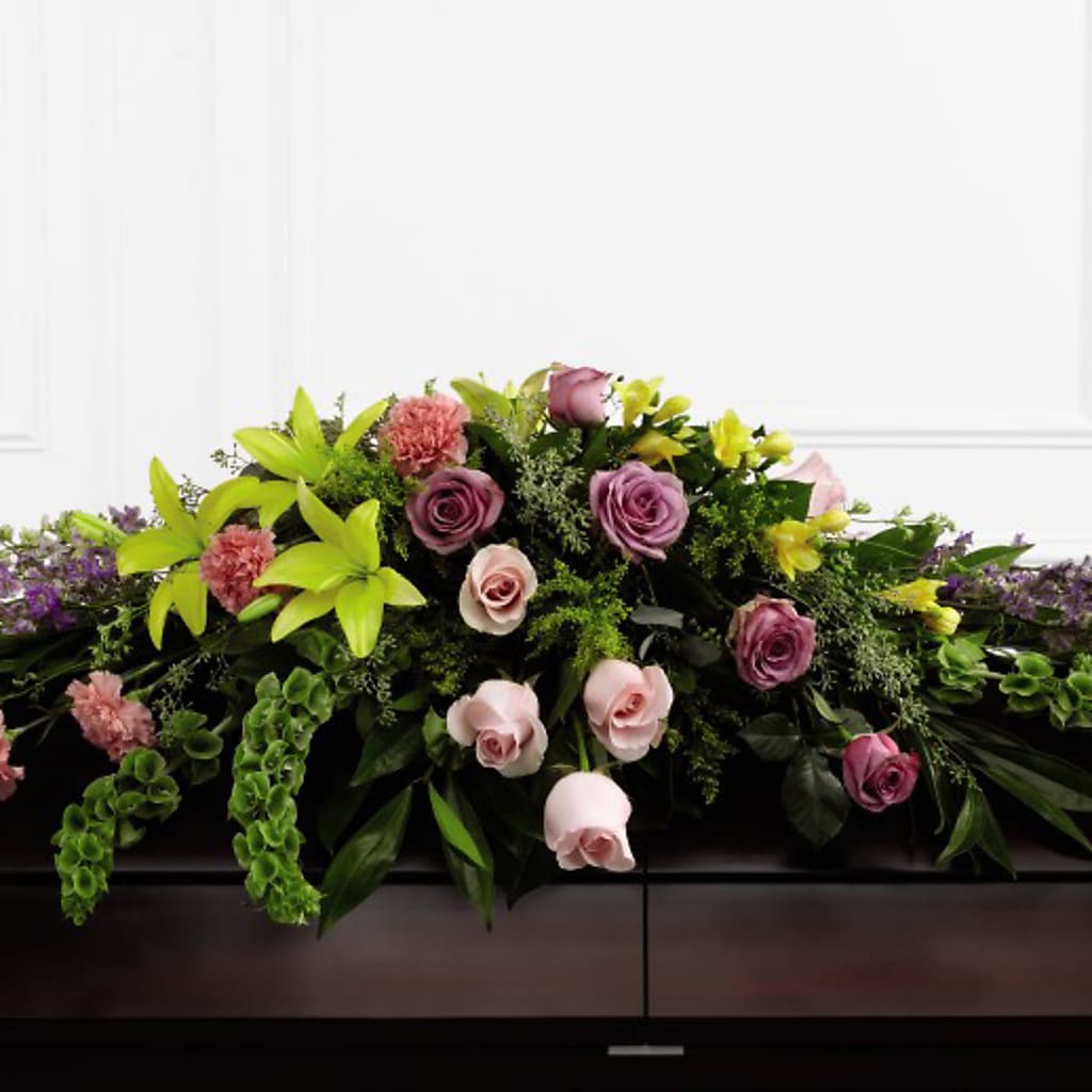 Forever Beloved Casket Spray – Broadway Gifts And Flowers, Farmington NM