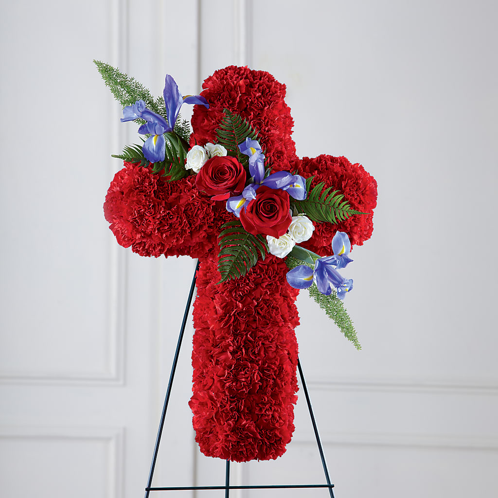 Faithful Hero Floral Cross – Broadway Gifts And Flowers, Farmington NM
