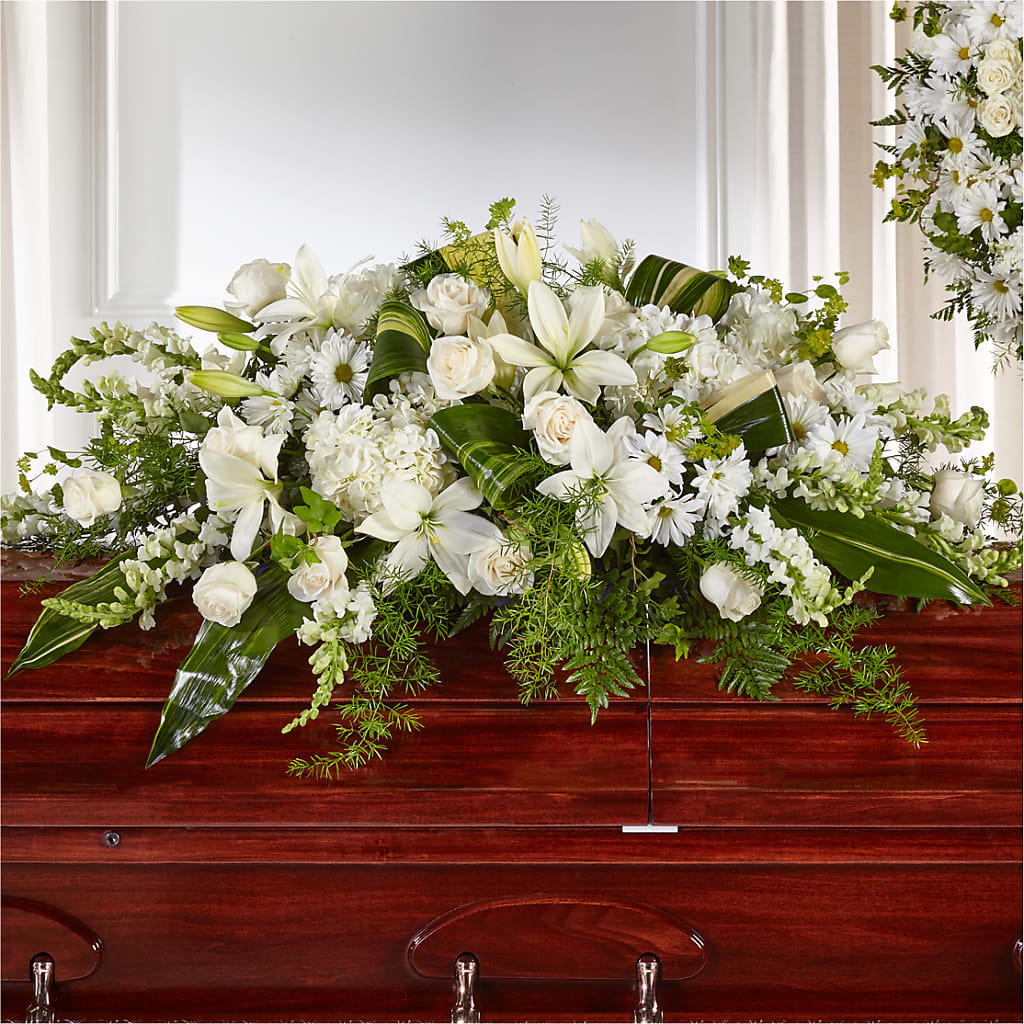 Abundance Casket Spray – Broadway Gifts And Flowers, Farmington NM