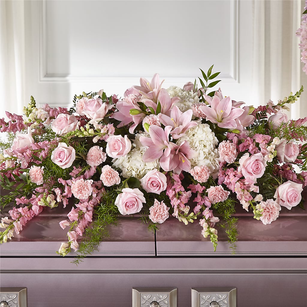Life & Remembrance Casket Spray – Broadway Gifts And Flowers, Farmington NM