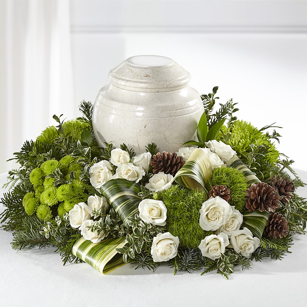 Precious Evergreen Cremation Adornment – Broadway Gifts And Flowers, Farmington NM