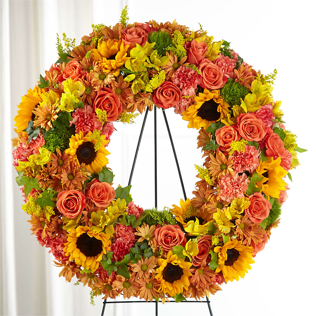 Autumnal Memories Wreath (Standard) – Broadway Gifts And Flowers, Farmington NM