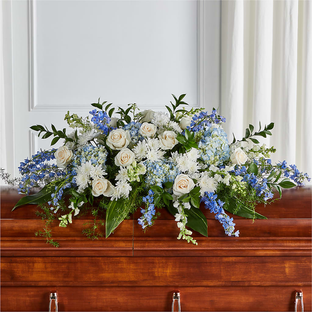 Timeless Essence Casket Spray – Broadway Gifts And Flowers, Farmington NM
