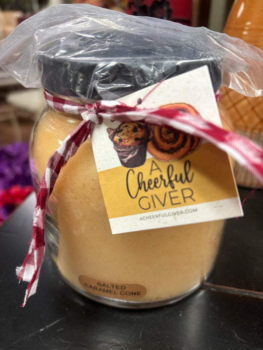 Salted Carmel Cone Candle