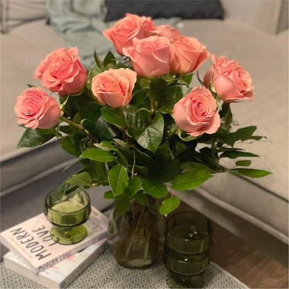 Long Stem Pink Rose Bouquet –  Broadway Gifts And Flowers, Farmington NM