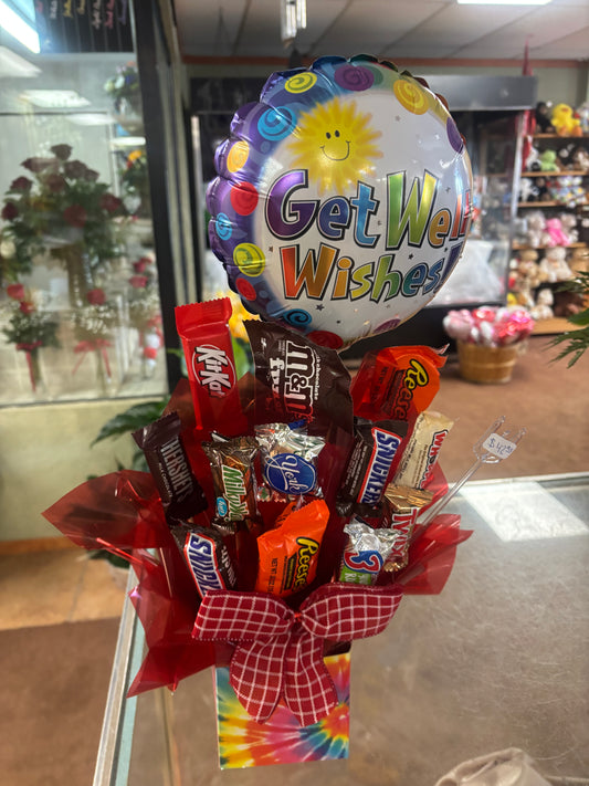 Get Well Medium Candy Bouquet