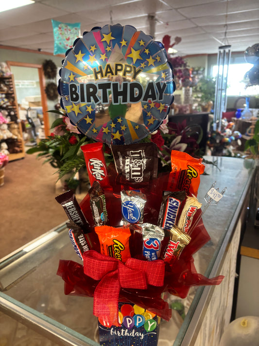 Medium Happy Birthday Candy Bouquet