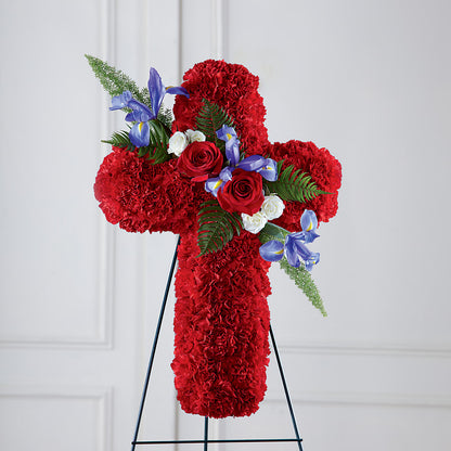 Faithful Hero Floral Cross –  Broadway Gifts And Flowers, Farmington NM