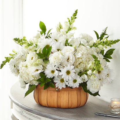 Pure Ivory Basket –  Broadway Gifts And Flowers, Farmington NM