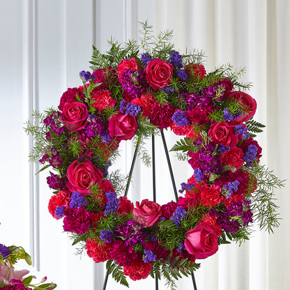 Calming Colors Wreath –  Broadway Gifts And Flowers, Farmington NM