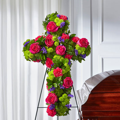 Tribute Rose Floral Cross –  Broadway Gifts And Flowers, Farmington NM