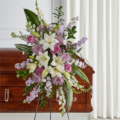 Grateful Hearts Standing Spray –  Broadway Gifts And Flowers, Farmington NM